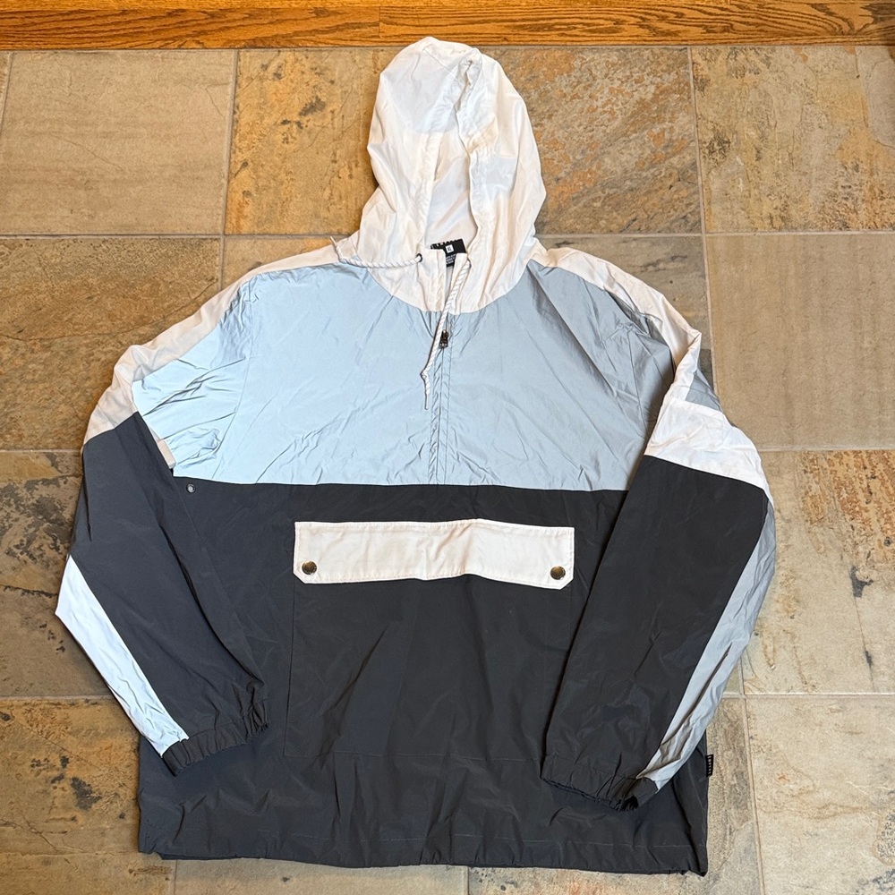 Empyre Black and Gray Windbreaker Jacket